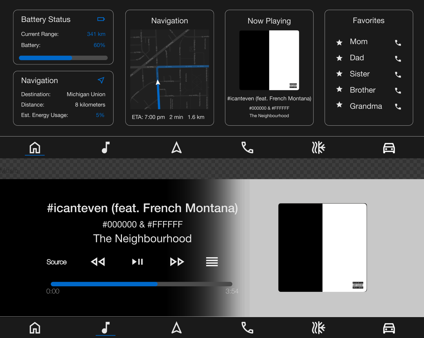 Maserati Folgore navigation view