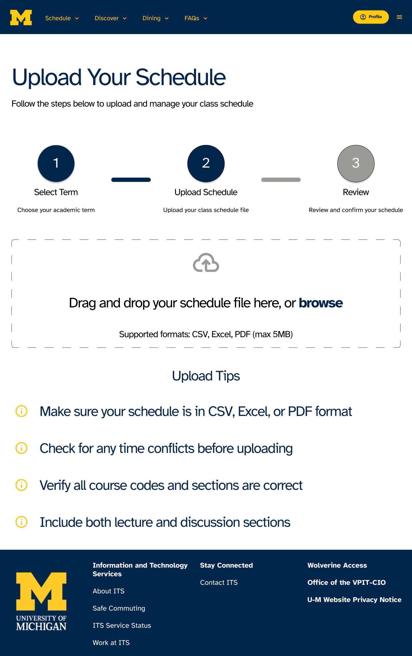MI Maizey course planning