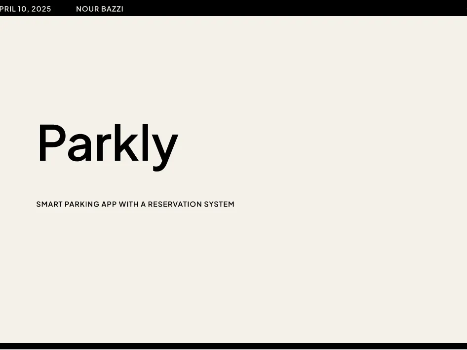 Parkly smart parking app cover